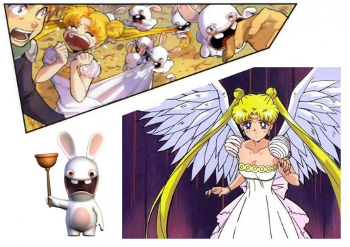Bunny de Sailor Moon et les Lapins Crétins