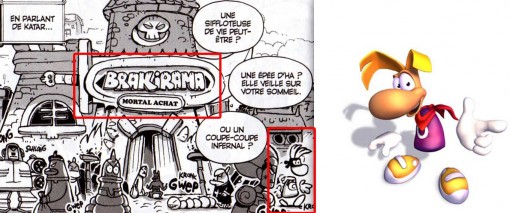 on peut voir le personnage de jeu vidéo Rayman