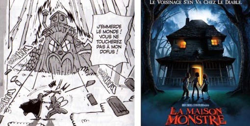 La maison vivante est un clin d’œil à celle du film d’animation La maison Monstre