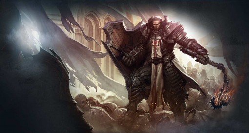 Artwork d'un croisé, nouvelle classe de l'extension Reaper of Souls de Diablo 3