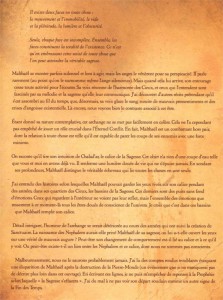 Texte sur Malthaël, le méchant de Diablo 3 : Reaper of souls, décrit par Cain dans le livre de Cain
