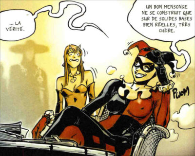 Cernunnos explique la relativité de la vérité à Chance en prenant l'apparence d'Harley Quinn de Batman