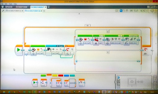 Lego Mindstroms : l'interface de programmation est simple d'accès et clair