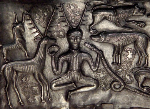 Cernunnos sur le chaudon de Gundestrup (source : Wikipedia)