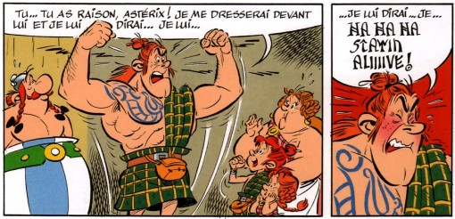 Stayin' Alive version Asterix chez les pictes