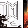 La calligraphie de l’onomatopée Boom fait référence au titre du jeu Doom.