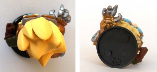 Vue de dessus et dessous de la figurine Merkator - Krosmaster (Dofus)