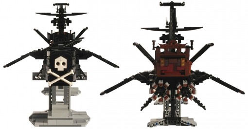 Face et dos de l'Acradia - Atlantis (Lego Albator)