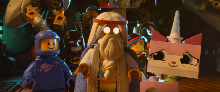 Le groupe de héros dans le film Lego