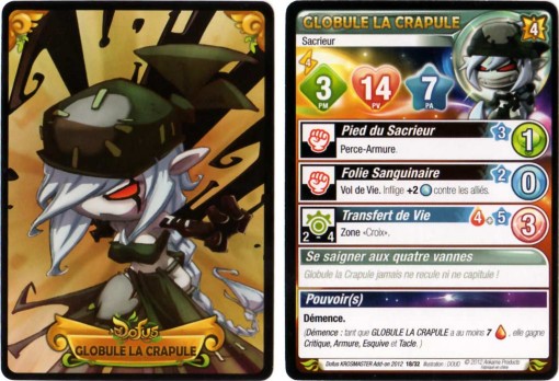 Carte de Globule la Crapule - Krosmaster