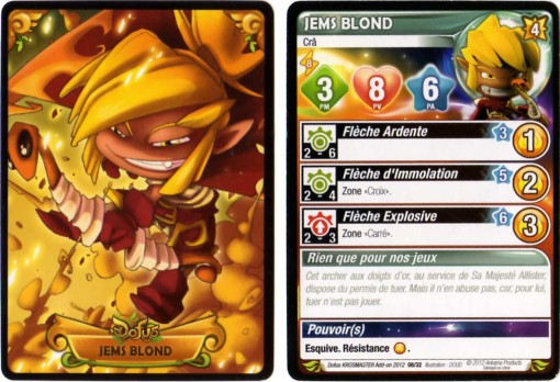 Carte de Jems Blond - Krosmaster