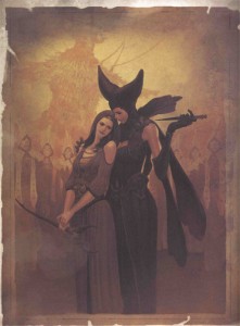 Adria et Maghda dans le livre de Tyraël (Diablo)