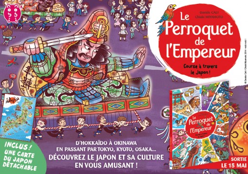 Présentation du livre le perroquet de l'empereur de nobi nobi qui va faire visiter le Japon à ses lecteurs