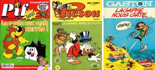 Pif, Piscsou, Gaston Lagaffe