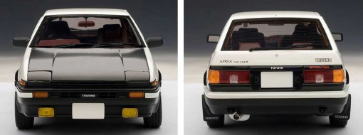 Toyota AE 86 - AUTOart - Initial D - face et dos