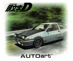 packaging gauche de la Toyota AE 86 - AUTOart - Initial D