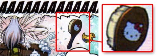 Folh-Klor utilise une brosse Hello Kitty