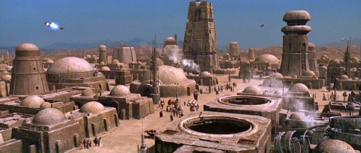 Mos Eisley de la planète Tatooine dans Star Wars