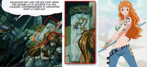 "Chez Nami" reprend le personnage de Nami tirée de One Piece.