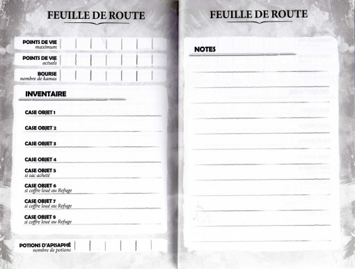 Feuille de route des romans Dofus