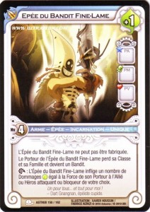 Wakfu TCG - Epée du bandit Fine Lame