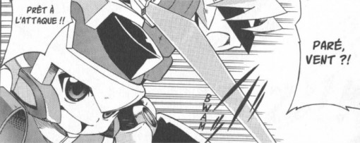 Vent attaque dans le manga Megaman ZX Tome 1