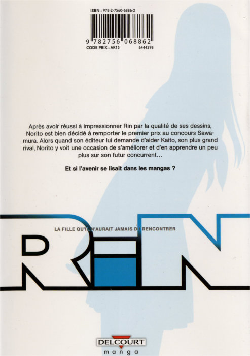 Quatrième de couverture du manga Rin Tome 2