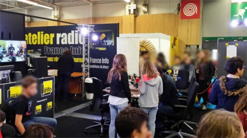 Initiation à la radio par France Info sur le salon Kid Expo 2015