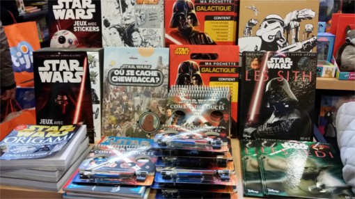 Livres société Star Wars au stand Cultura sur le salon Kid Expo 2015