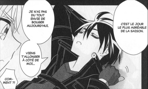 Asuna est étonnée de voir que Kirito profite du lieu et du jeu malgré la pression de Sword Art Online