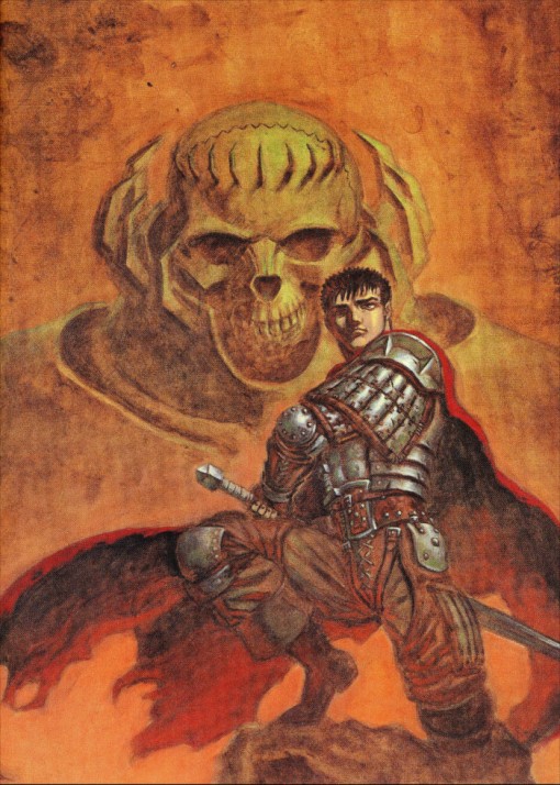 Illustration en pleine de page dans l'artbook Berserk Illustration file