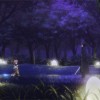 Silica et Kirito dans les bois après que Kirito ait sauvé Silica trop choquée par la mort de son familier pour se défendre