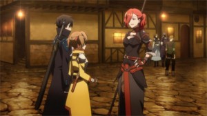 Kirito et Silica retrouvent le groupe de Rosalia en ville qui se montre très méchante