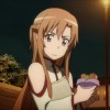 Asuna mange pendant l'enquête sur la mort de Caynz et Yolko