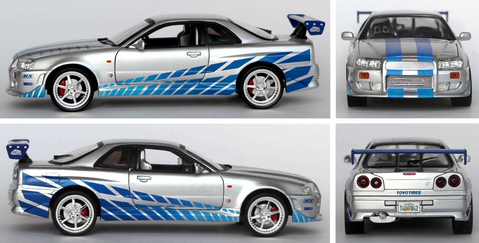 Fast Furious 2 Nissan Skyline Gt R R34 Ech 1 18