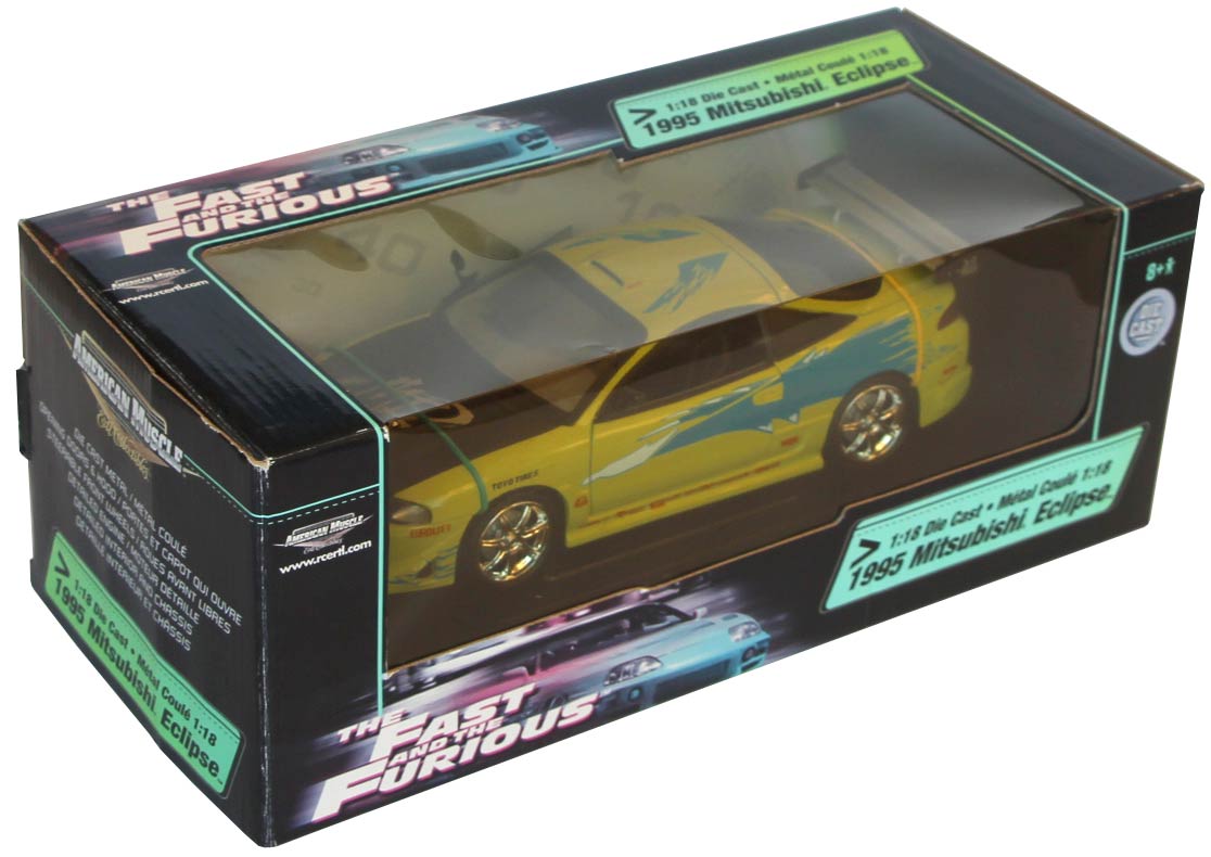 Mitsubishi Eclipse Fast Furious 1/18 Packaging