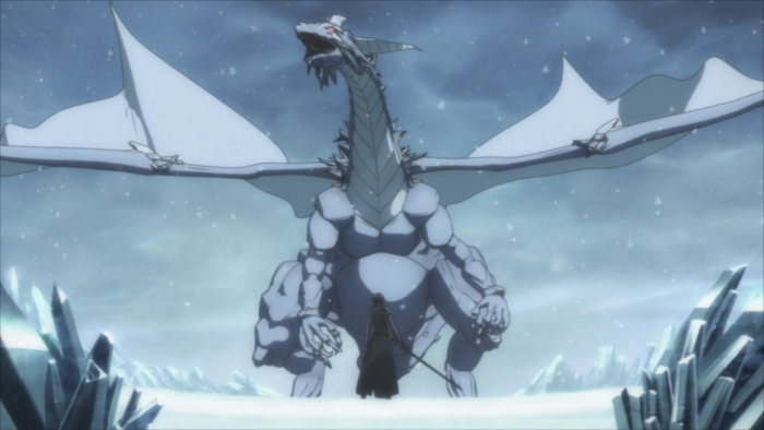 Dragon de glace qui possède un cristal dont Lisbeth a besoin pour fabriquer une nouvelle épée à Kirito