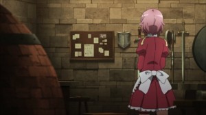 Lisbeth accueille Kirito dans son armurerie