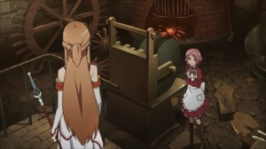 Lisbeth et Asuna sont la forge de Lisbeth