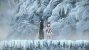 Kirito et Lisbeth dans la montagne