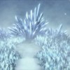 Chemin dans la montagne de glace qui mène au dragon qui possède les cristaux nécessaires à Lisbeth pour fabriquer des armes