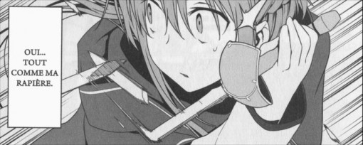 Asuna et sa rapière qui représente son identité dans jeu Sword Art Online