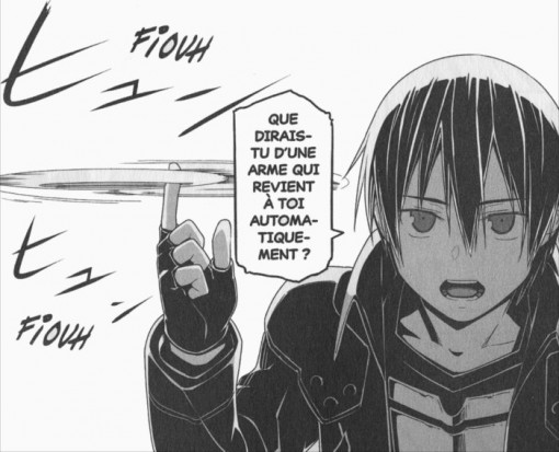 Kirito donne un chakram au forgeron voleur