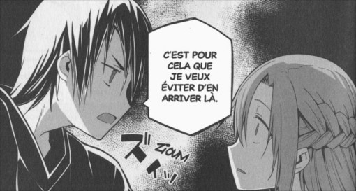 Kirito est allé rejoindre Asuna dans sa chambre car il sait comment retrouver sa rapière