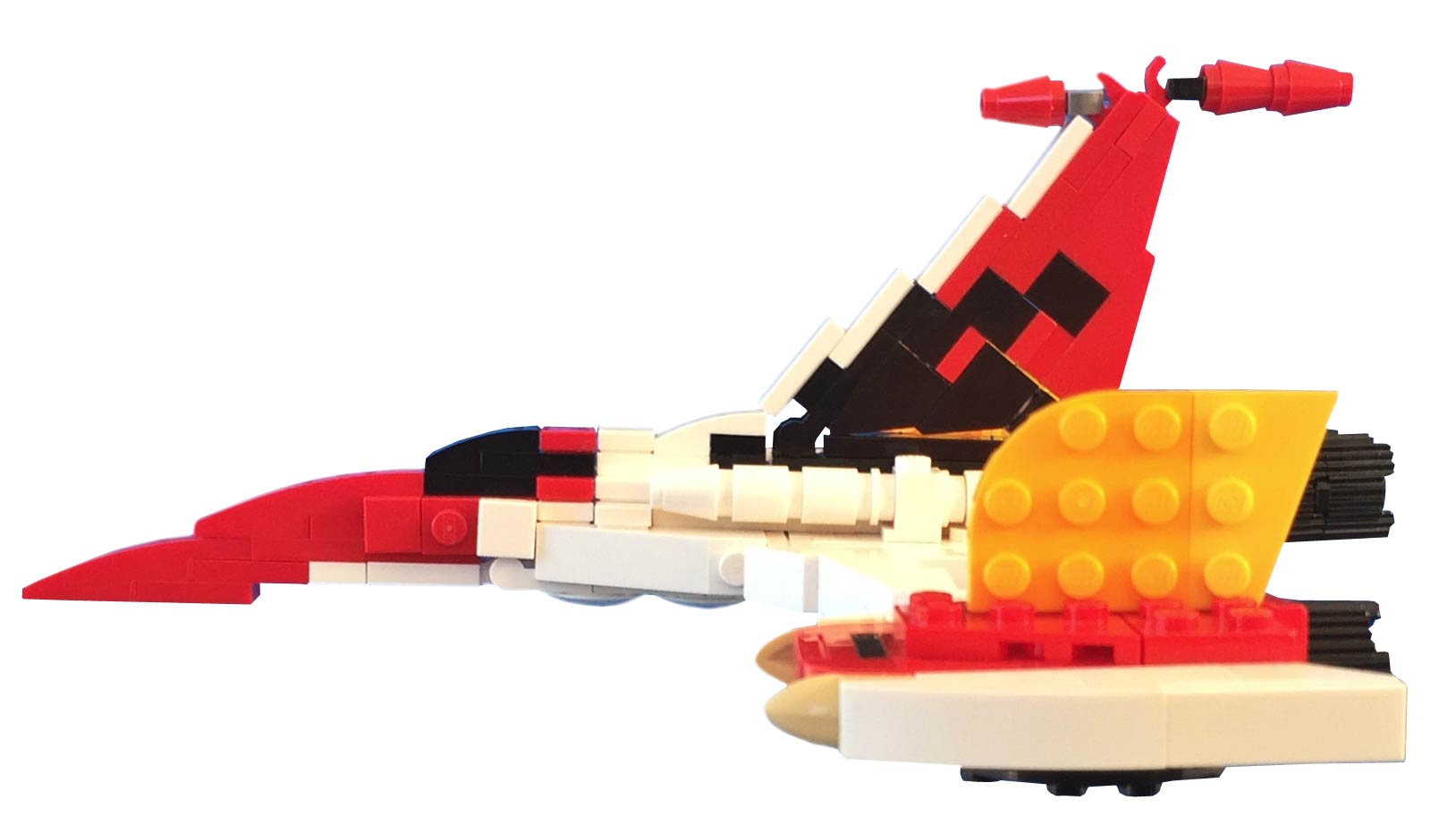 Goldorak et son alcorak maquette style Lego colle et peinture