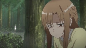 Asuna a peur d'un fantôme dans les bois hantés