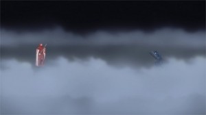 Heathcliff, le développeur de Sword Art Online, face à Kirito qui a dévoilé son identité