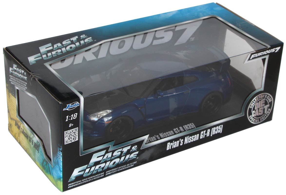 Packaging de la Nissan GT-R R35 - Fast & Furious Jada Toys ech 1-18