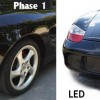 Phares Boxster 986 Comparaison normal et LED
