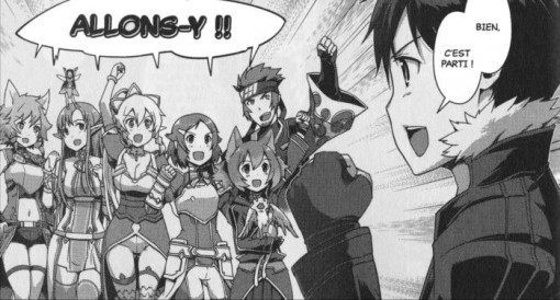 Le groupe de Kirito à la recherche d'Excalibur